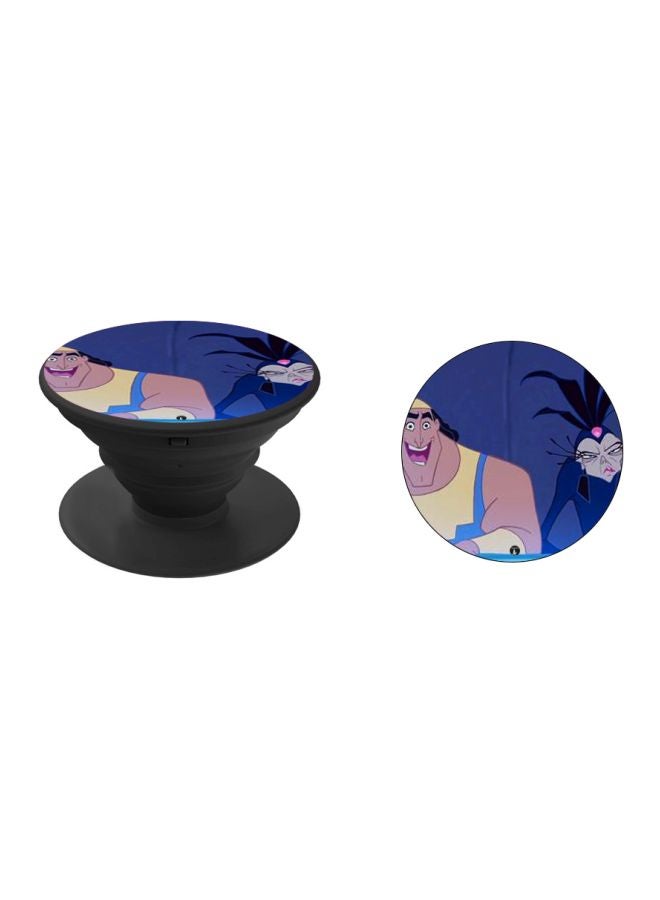 BP Cartoon Printed Pop Socket Phone Holder Blue/Yellow/Black - Image 2