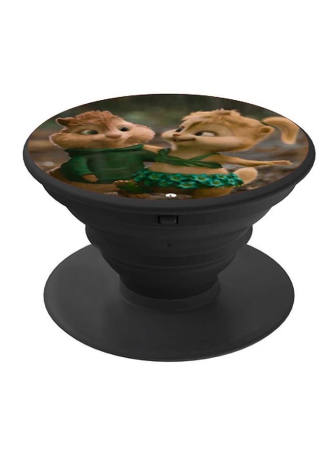 BP Alvin And The Chipmunks: The Squeakquel Printed Pop Socket Phone Holder Beige/Green/Black - Image 1