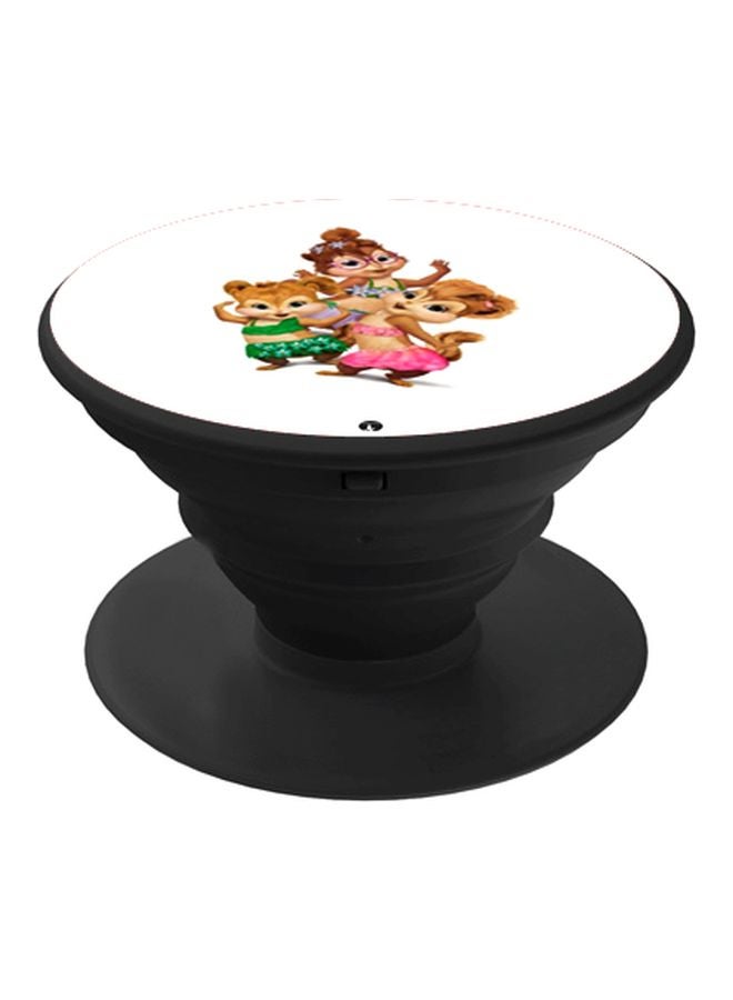 BP The Chipettes Printed Pop Socket Phone Holder White/Pink/Black - Image 1