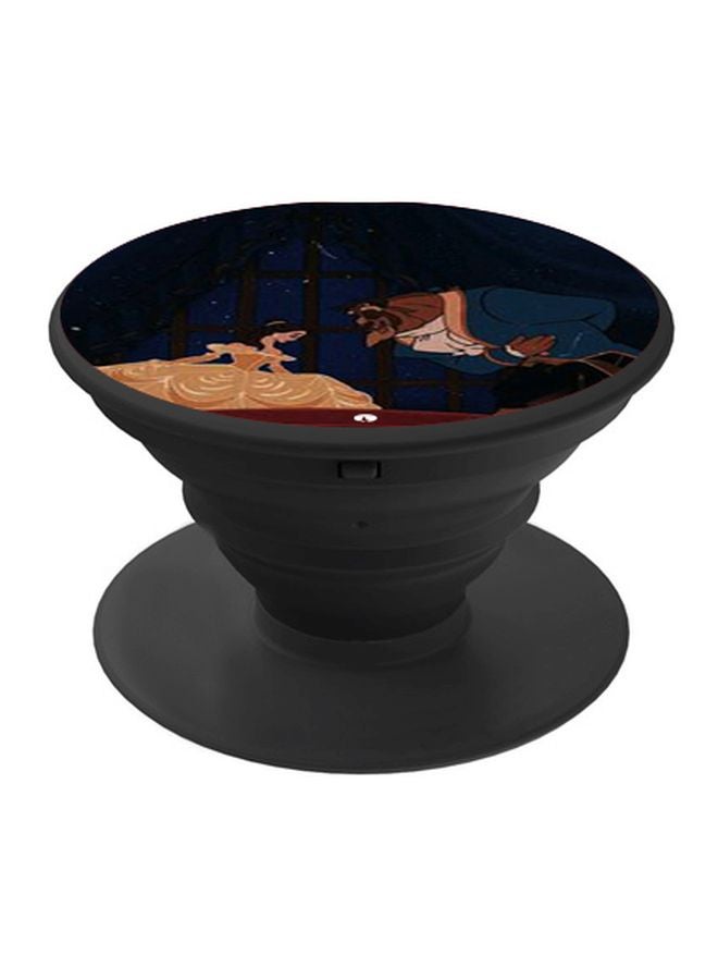 BP Beauty And The Beast Printed Pop Socket Phone Holder Navy/Gold/Black - Image 1
