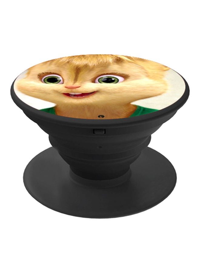 BP Chipettes Printed Pop Socket Phone Holder Beige/Green/Black - Image 1