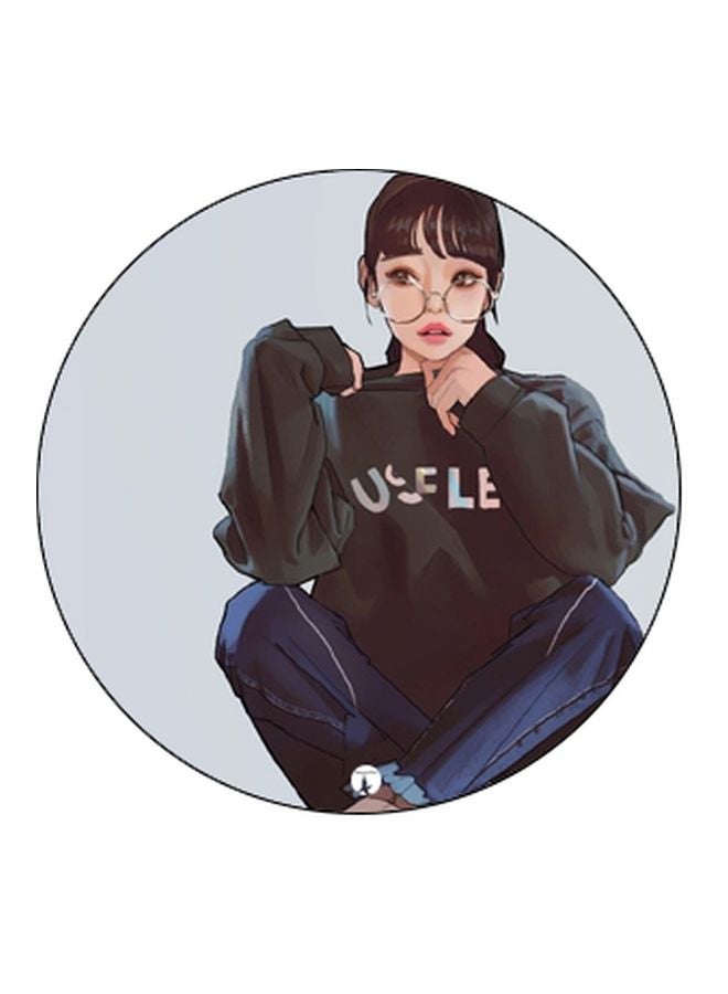 BP Girl Printed Pop Socket Phone Holder Grey/Blue/Black - Image 2