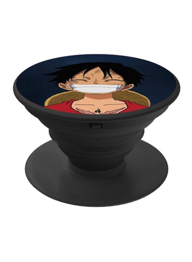 BP Anime Printed Pop Socket Phone Holder Beige/White/Black - Image 1