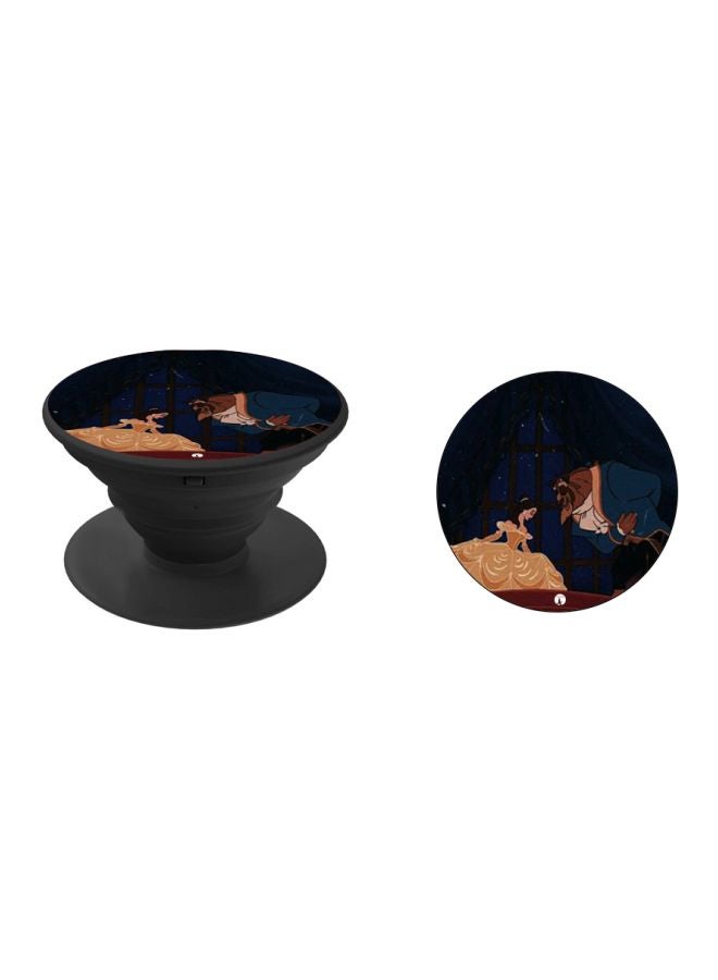 BP Beauty And The Beast Printed Pop Socket Phone Holder Navy/Gold/Black - Image 2
