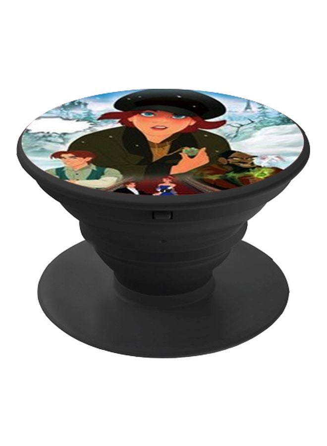BP Cartoon Printed Pop Socket Phone Holder White/Red/Black - Image 1