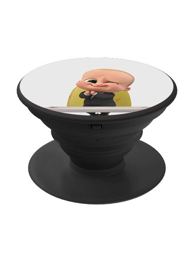 BP Boss Baby Printed Pop Socket Phone Holder Beige/Green/Black - Image 1