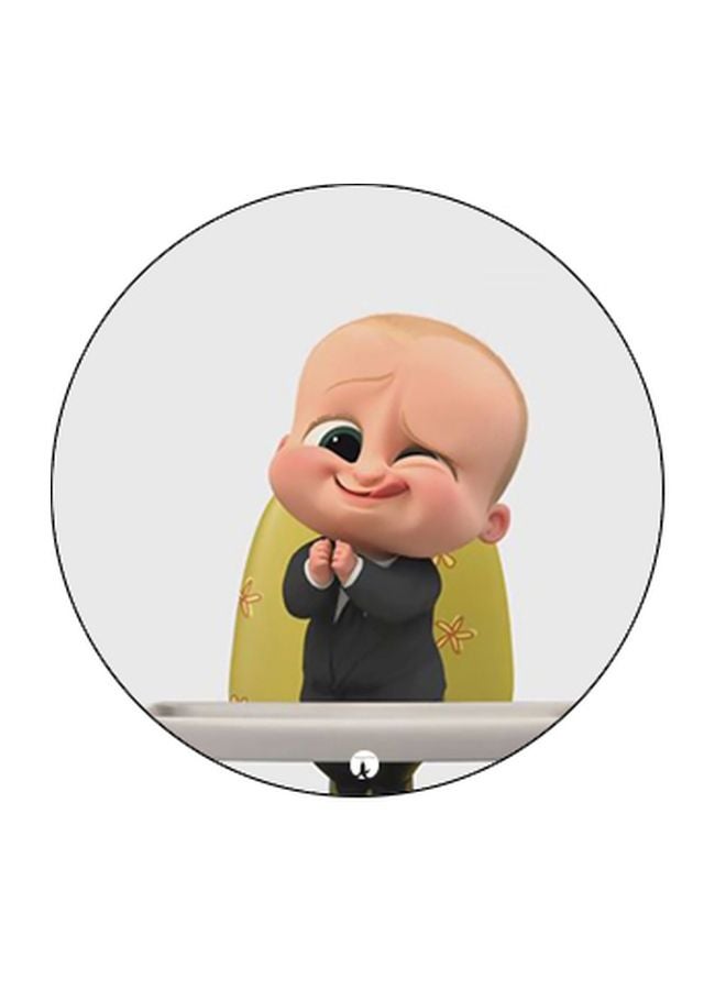 BP Boss Baby Printed Pop Socket Phone Holder Beige/Green/Black - Image 2