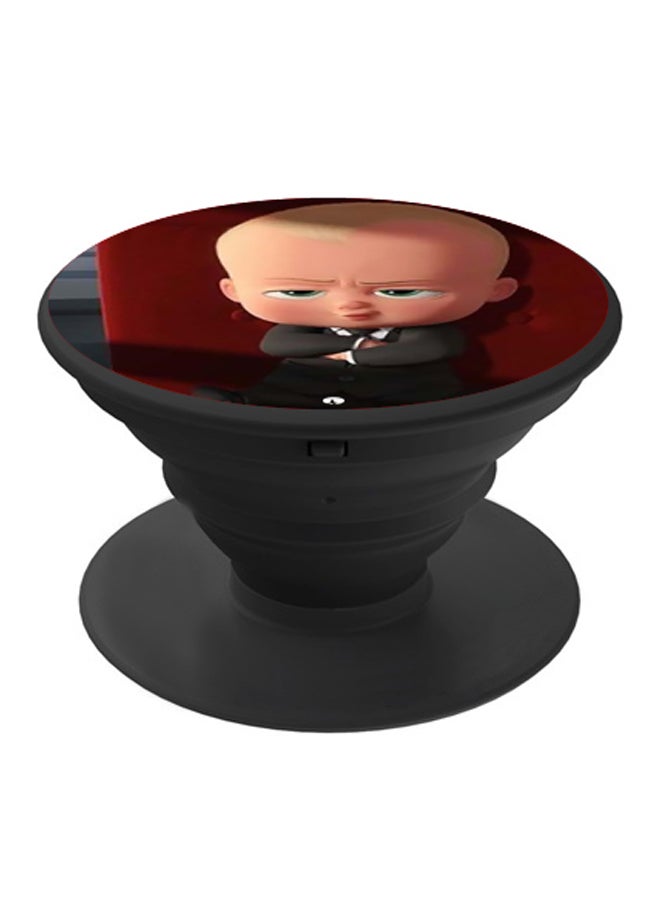 بي بي حامل هاتف بوب سوكيت بطبعة من فيلم الرسوم الكرتونية 'The Boss Baby' بيج/أحمر/أسود - Image 1