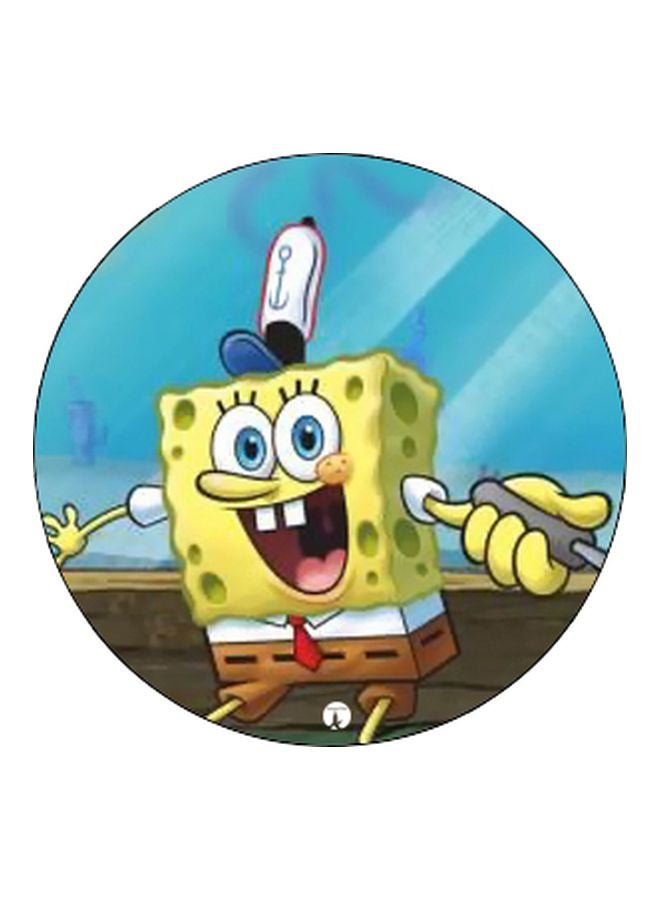BP SpongeBob Printed Pop Socket Phone Holder Blue/Yellow/Brown - Image 2