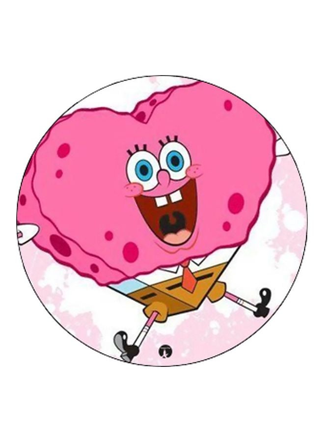 BP SpongeBob Printed Pop Socket Phone Holder Pink/White/Brown - Image 2