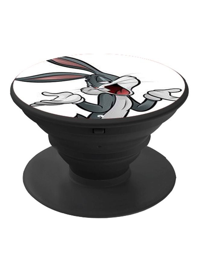 BP Bugs Bunny Printed Pop Socket Phone Holder White/Grey/Black - Image 1
