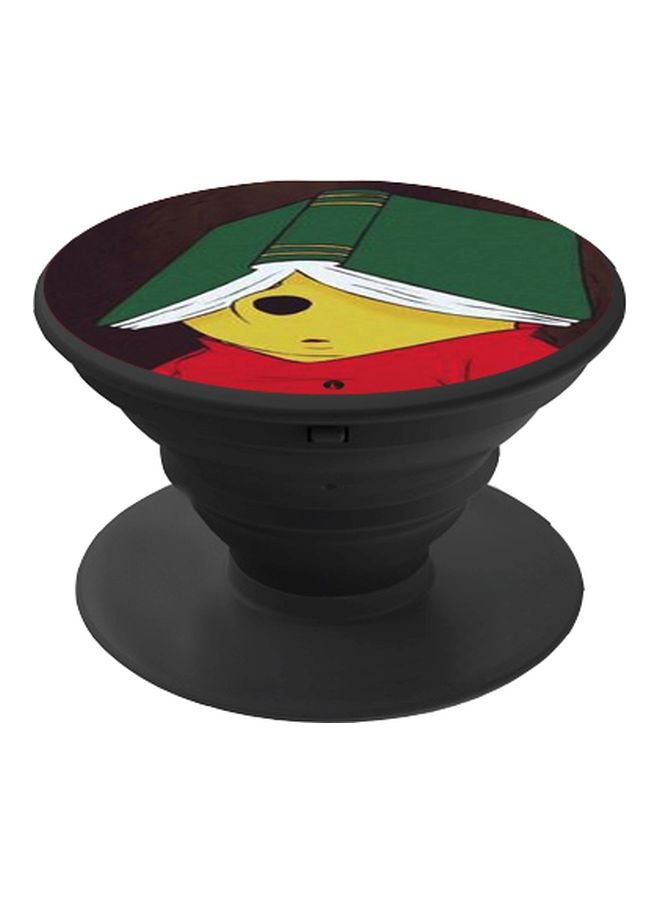 BP Cartoon Printed Pop Socket Phone Holder Green/Red/Black - Image 1