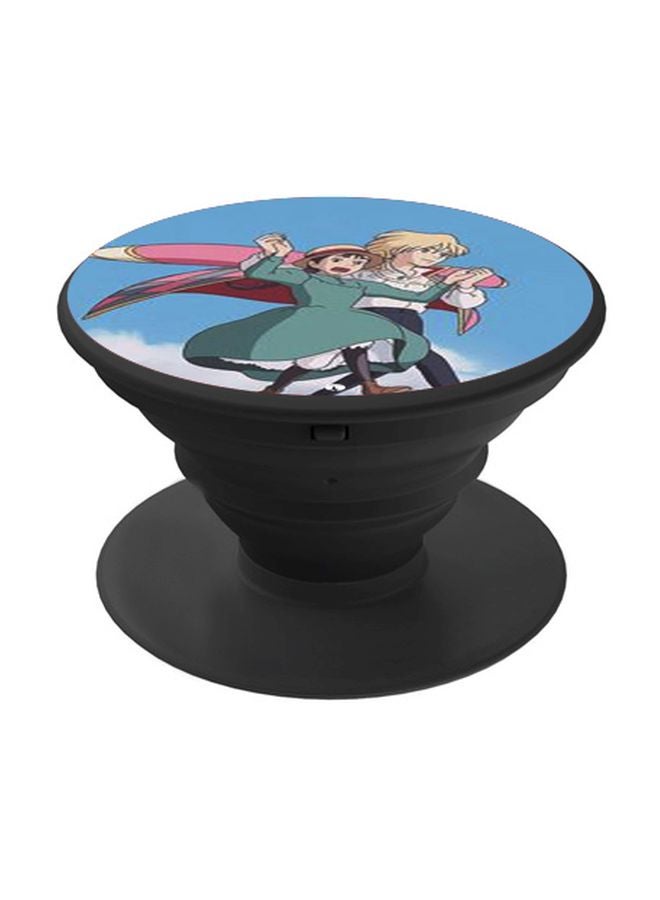 BP Anime Printed Pop Socket Phone Holder Blue/White/Green - Image 1