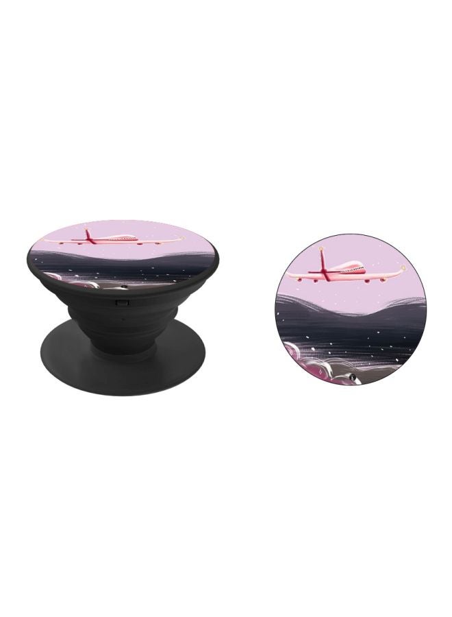 BP Aeroplane Printed Pop Socket Phone Holder Pink/Black - Image 2