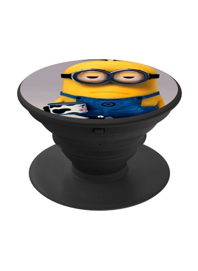 BP Minion Printed Pop Socket Phone Holder Yellow/Blue/Grey - Image 1