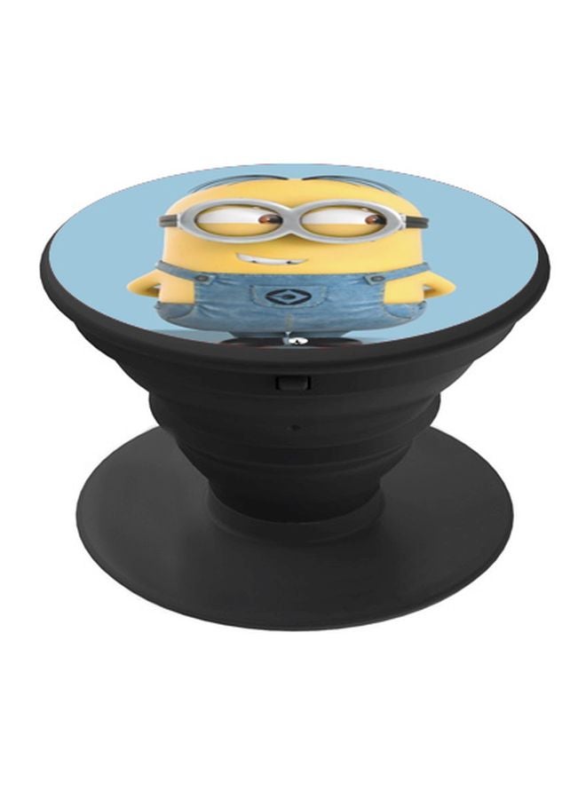 BP Minion Printed Pop Socket Phone Holder Blue/Yellow/White - Image 1