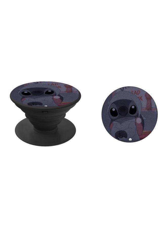 BP Printed Pop Socket Phone Holder Grey/Black/Pink - Image 2