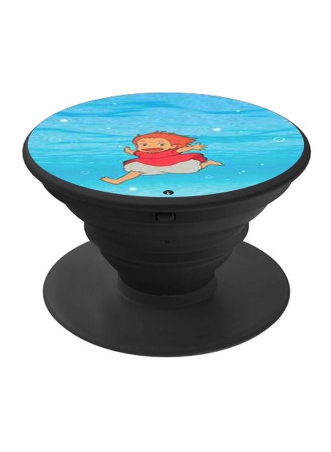 بي بي حامل هاتف بوب سوكيت مطبوع بتصميم شخصية كرتونية أزرق/ أحمر/ رمادي - Image 1