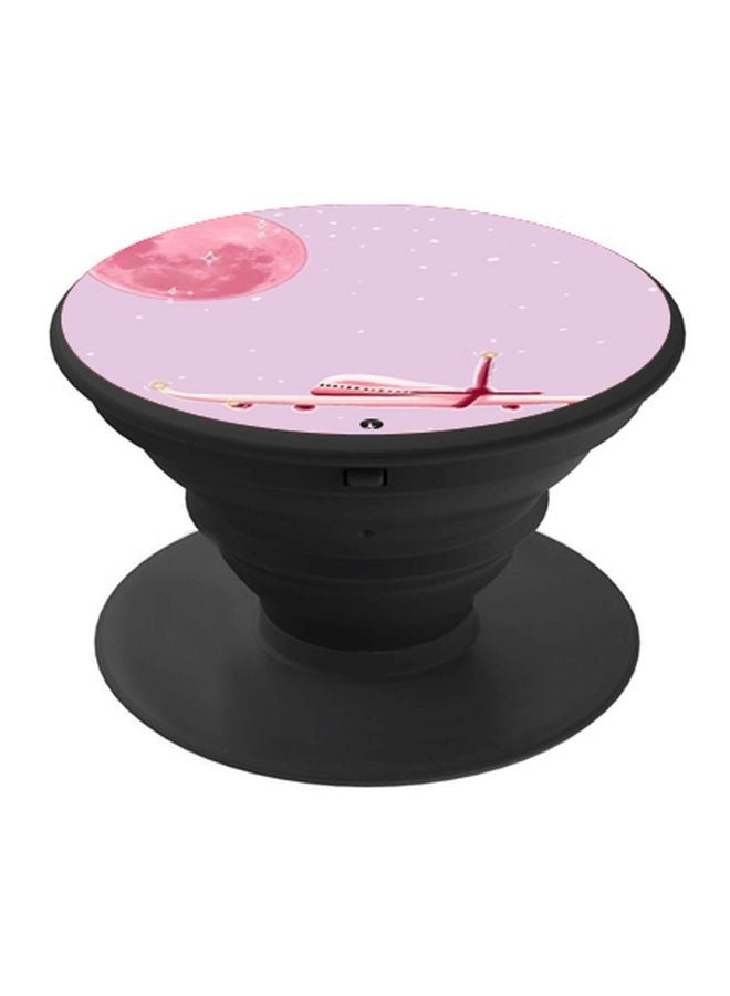 بي بي حامل هاتف بوب سوكيت بطبعة طائرة وردي - Image 1