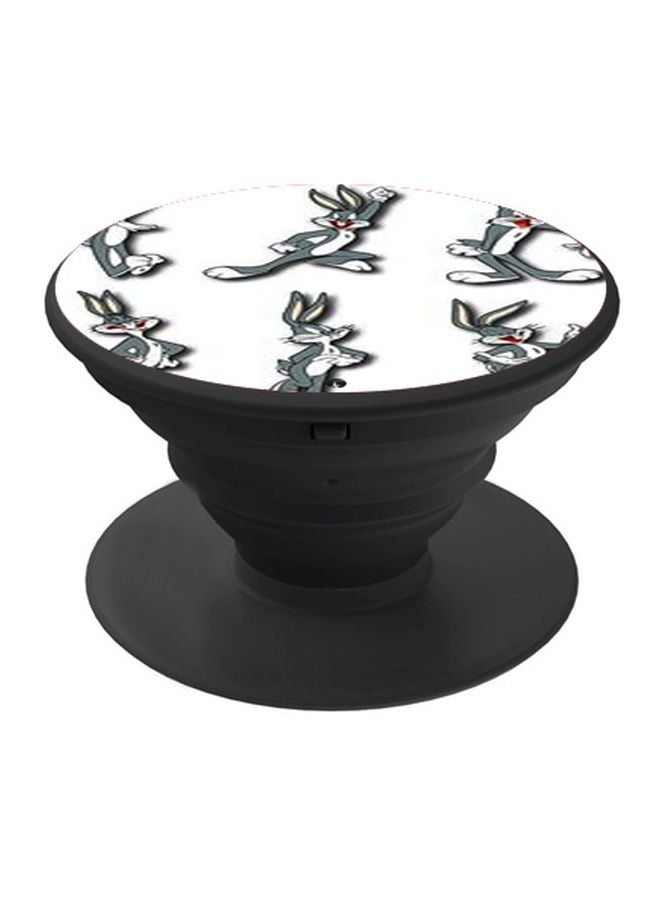BP Printed Pop Socket Phone Holder White/Grey/Black - Image 1