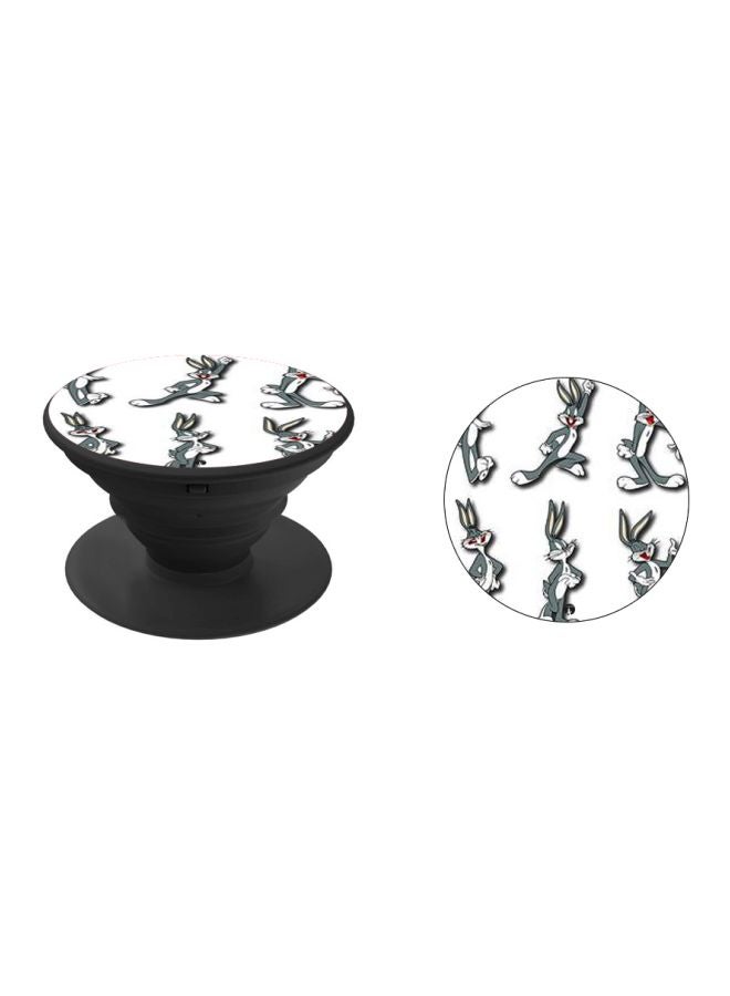 BP Printed Pop Socket Phone Holder White/Grey/Black - Image 2