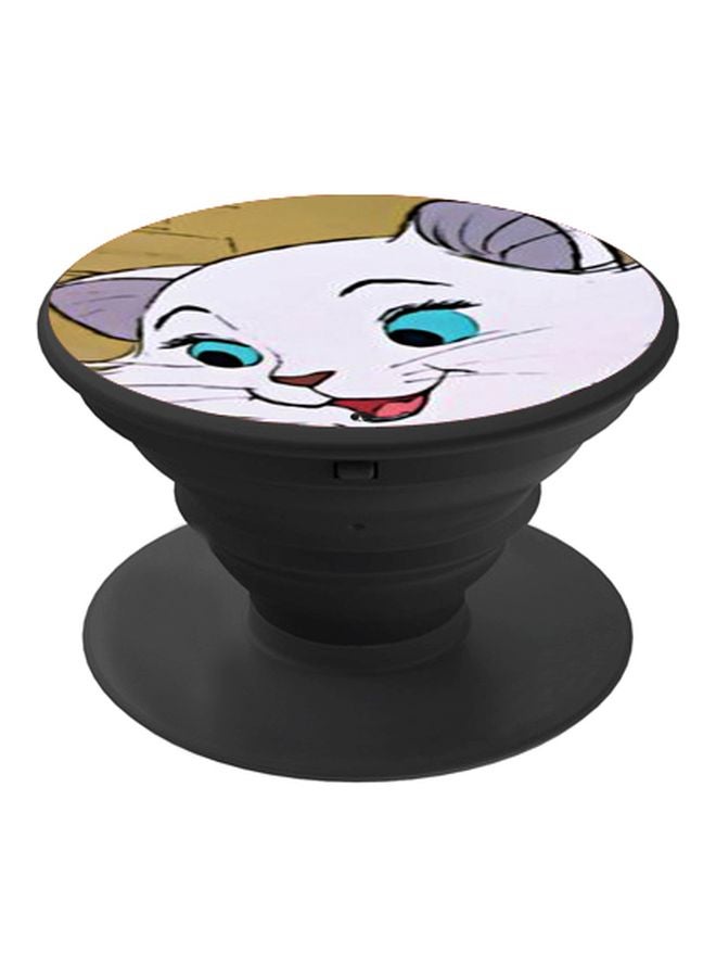 BP Printed Pop Socket Phone Holder White/Purple/Brown - Image 1