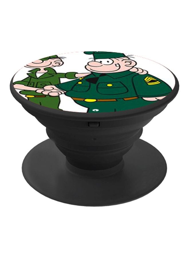 BP Printed Pop Socket Phone Holder Green/White/Beige - Image 1