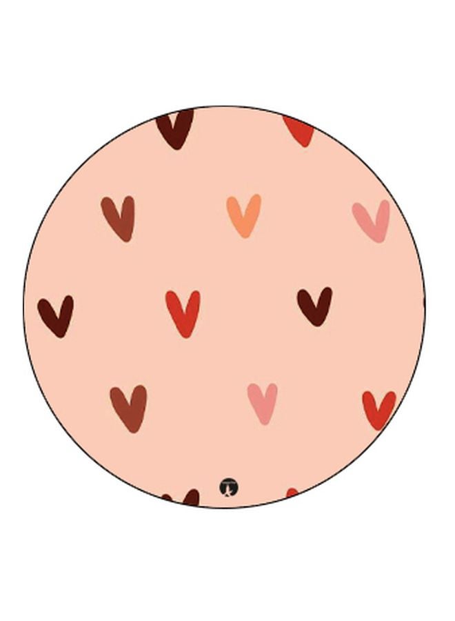 BP Hearts Printed Pop Socket Phone Holder Black/Beige/Red - Image 2