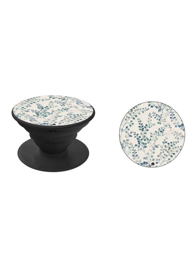 BP Floral Printed Pop Socket Phone Holder Black/White/Blue - Image 2