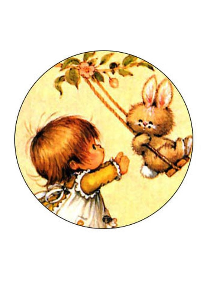 BP Cartoon Printed Pop Socket Phone Holder Yellow/White/Black - Image 2