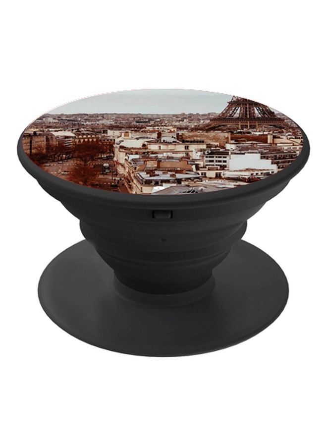 BP City Printed Pop Socket Phone Holder Brown/White/Black - Image 1