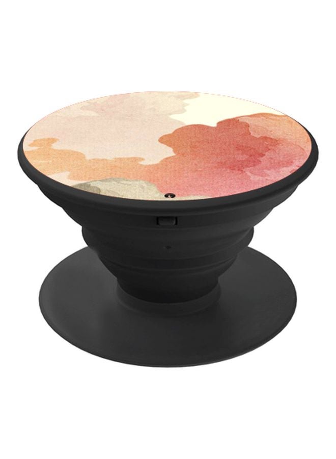 BP Abstract Printed Pop Socket Phone Holder White/Pink/Black - Image 1