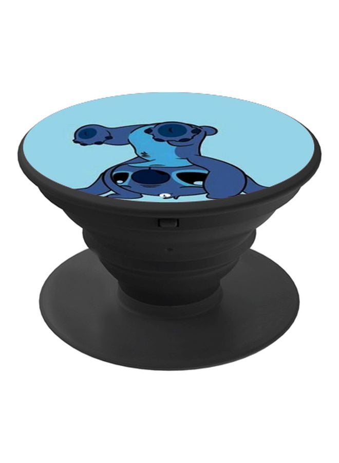 BP Cartoon Printed Pop Socket Phone Holder Blue/Black - Image 1