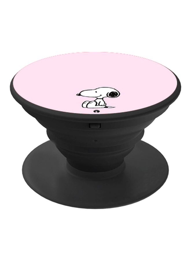 BP Cartoon Printed Pop Socket Phone Holder Pink/White/Black - Image 1