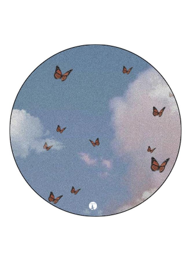 BP Butterfly Printed Pop Socket Phone Holder Blue/White/Black - Image 2