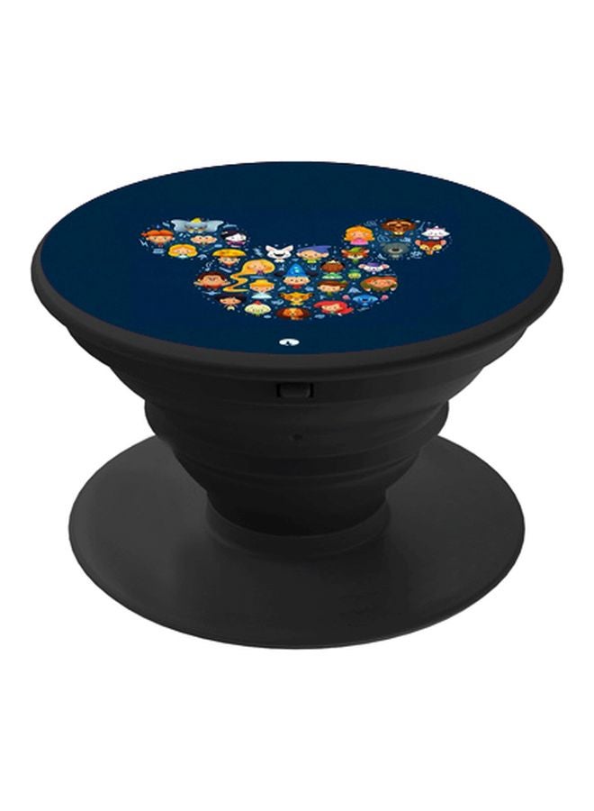 BP Cartoon Printed Pop Socket Phone Holder Blue/Yellow/Black - Image 1