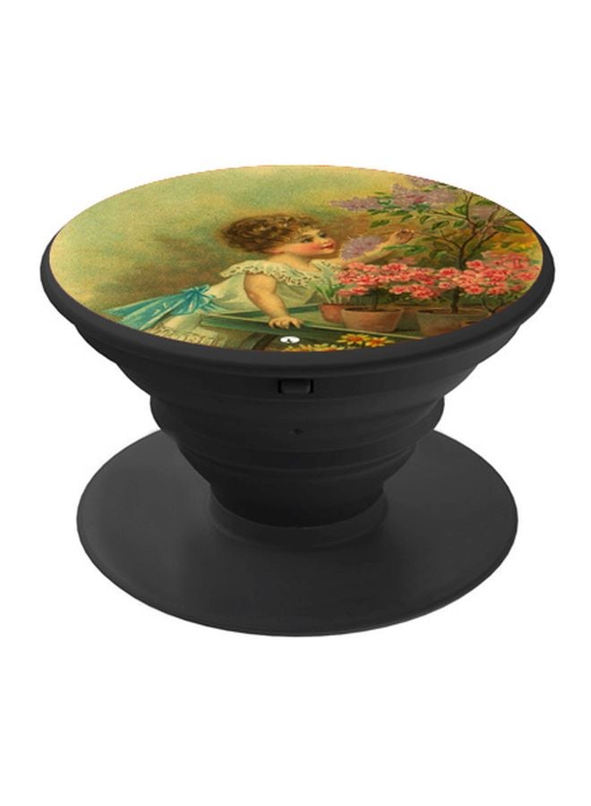 BP Portrait Printed Pop Socket Phone Holder Green/Blue/Black - Image 1