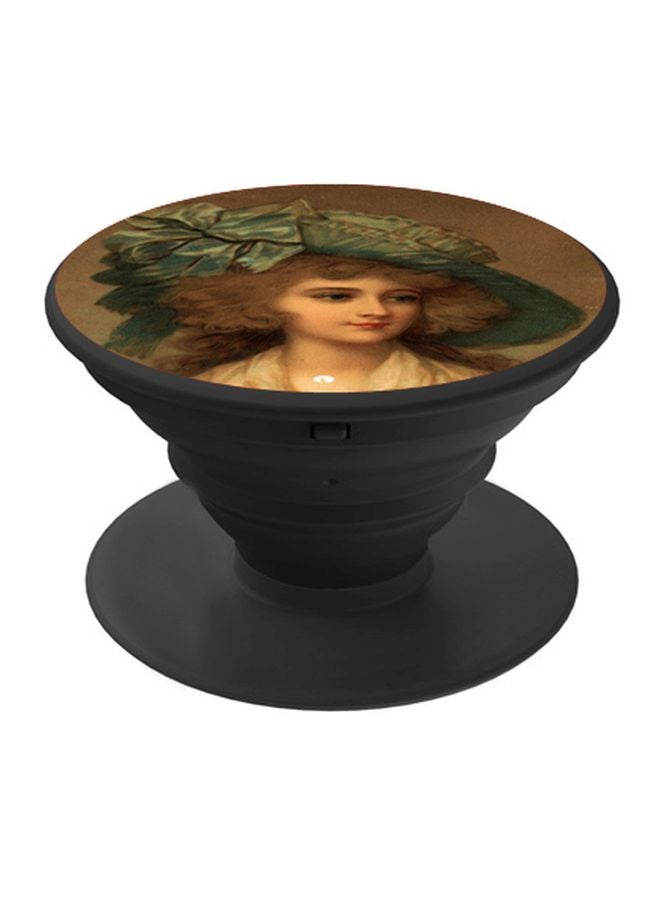 بي بي حامل هاتف بوب سوكيت بطبعة للوحة فنية بني/أزرق/أسود - Image 1