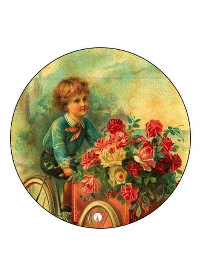 بي بي حامل هاتف منبثق مزين بطبعة أزرق\بني\أسود - Image 2