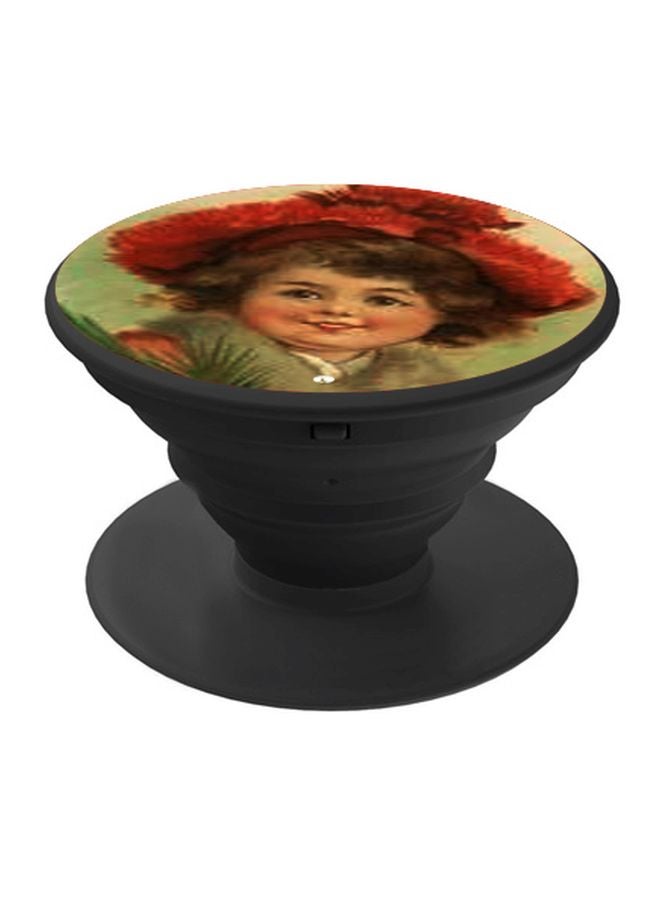 بي بي حامل هاتف بوب سوكيت بطبعة فتاة أخضر/ أحمر/ أسود - Image 1