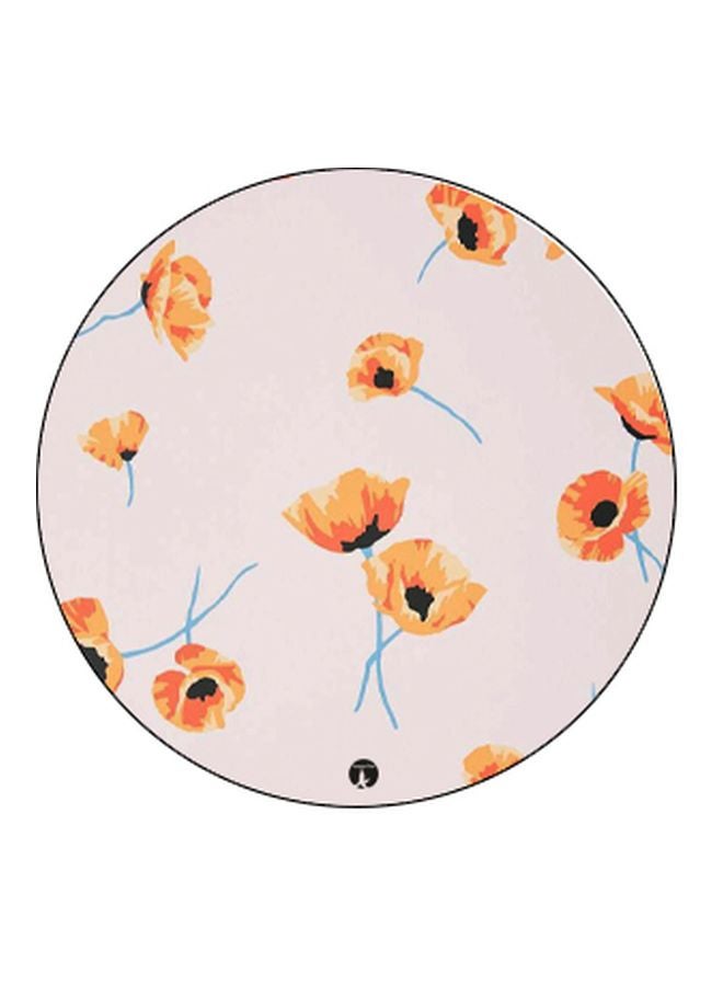 BP Flower Printed Pop Socket Phone Holder Orange/Blue/Black - Image 2