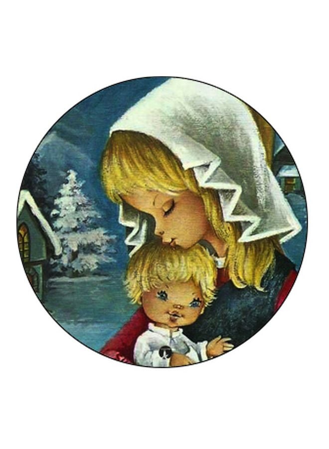 بي بي حامل هاتف على شكل مقبض أصابع منبثق بطبعة رسومات كرتونية بيج/أزرق/أسود - Image 2