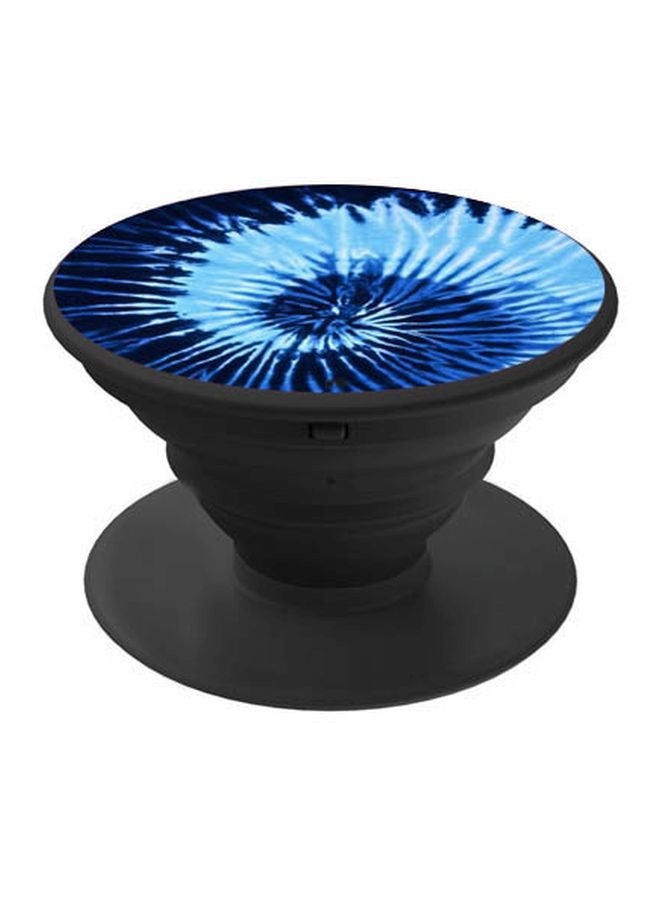 BP Texture Printed Pop Socket Phone Holder Navy Blue/Sky Blue/Black - Image 1
