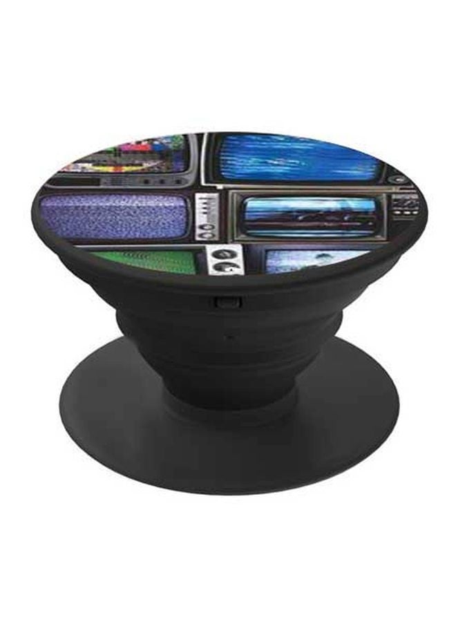 BP TV Printed Pop Socket Phone Holder Grey/Blue/Green - Image 1