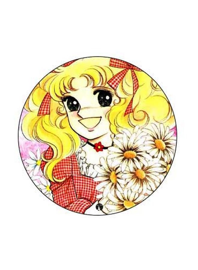 BP Cartoon Printed Pop Socket Phone Holder Yellow/Red/Black - Image 2