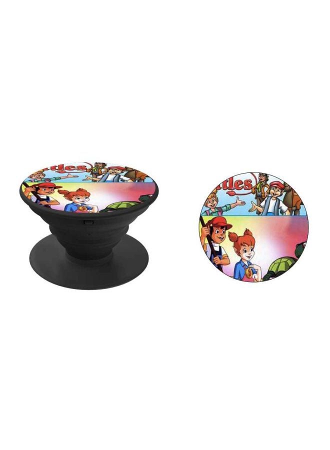 BP Cartoon Printed Pop Socket Phone Holder Pink/Blue/Black - Image 2