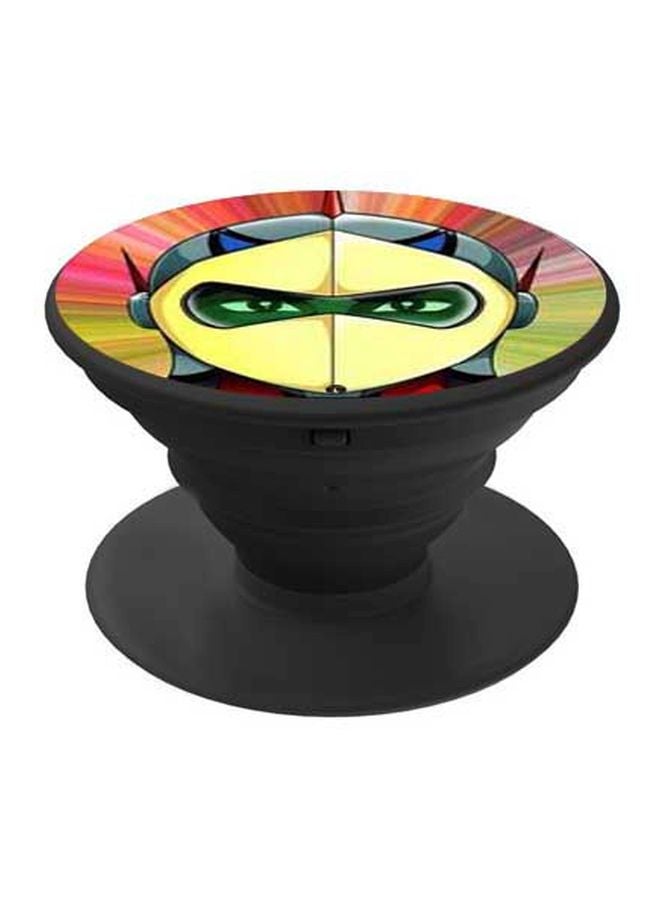 بي بي حامل هاتف على شكل مقبض أصابع منبثق بطبعة رسومات كرتونية أصفر/أحمر/أسود - Image 1