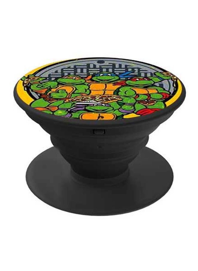 BP Ninja Turtles Printed Pop Socket Phone Holder Green/Grey/Black - Image 1