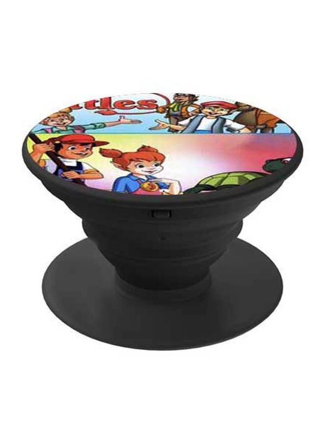 BP Cartoon Printed Pop Socket Phone Holder Pink/Blue/Black - Image 1