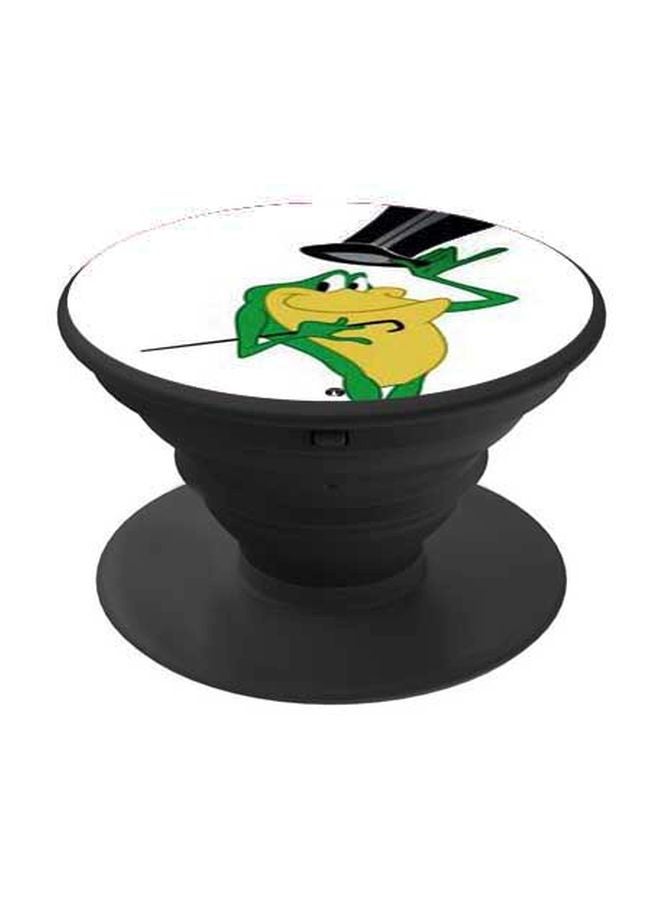 BP Cartoon Printed Pop Socket Phone Holder Green/White/Black - Image 1